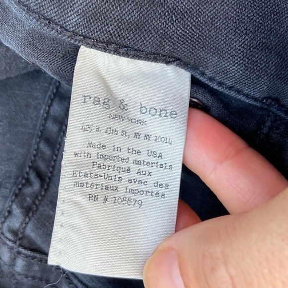 RAG & BONE 10 Inch High Rise Skinny Jeans 27 - Picture 11 of 14